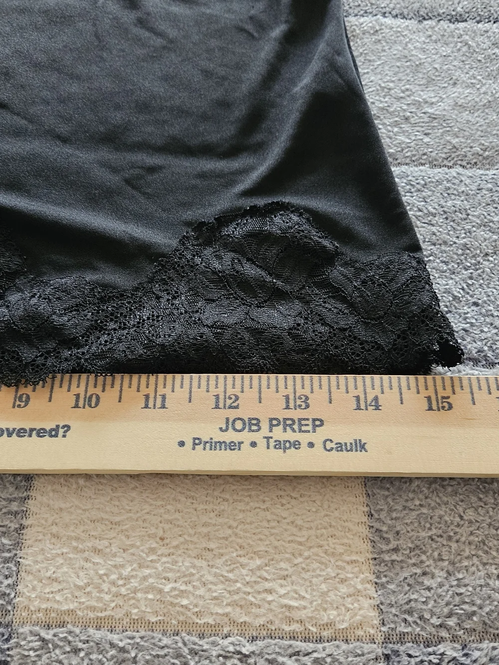 Limited Black Lace Trim Satin Camisole - Women Intimates Small